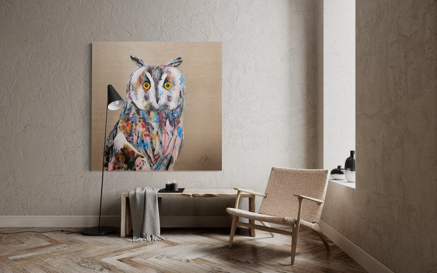 owl contemporary painting art