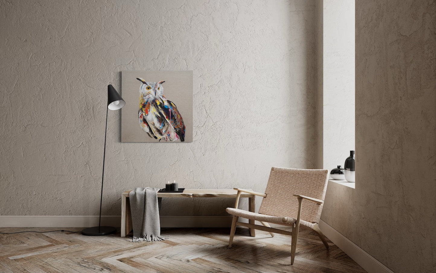 owl contemporary painting art