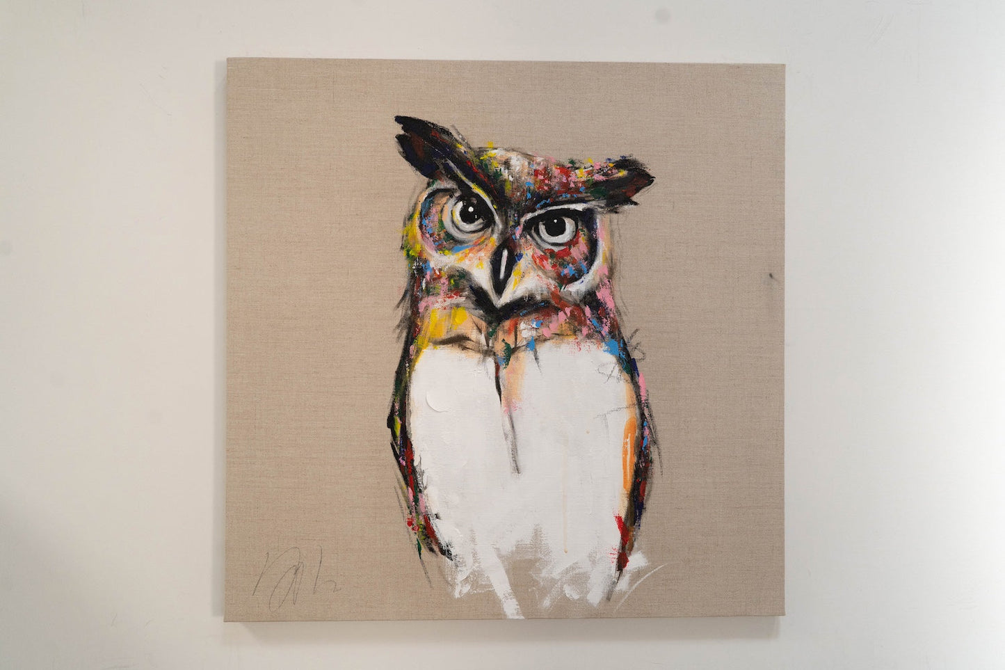 Owl contemporary painting art