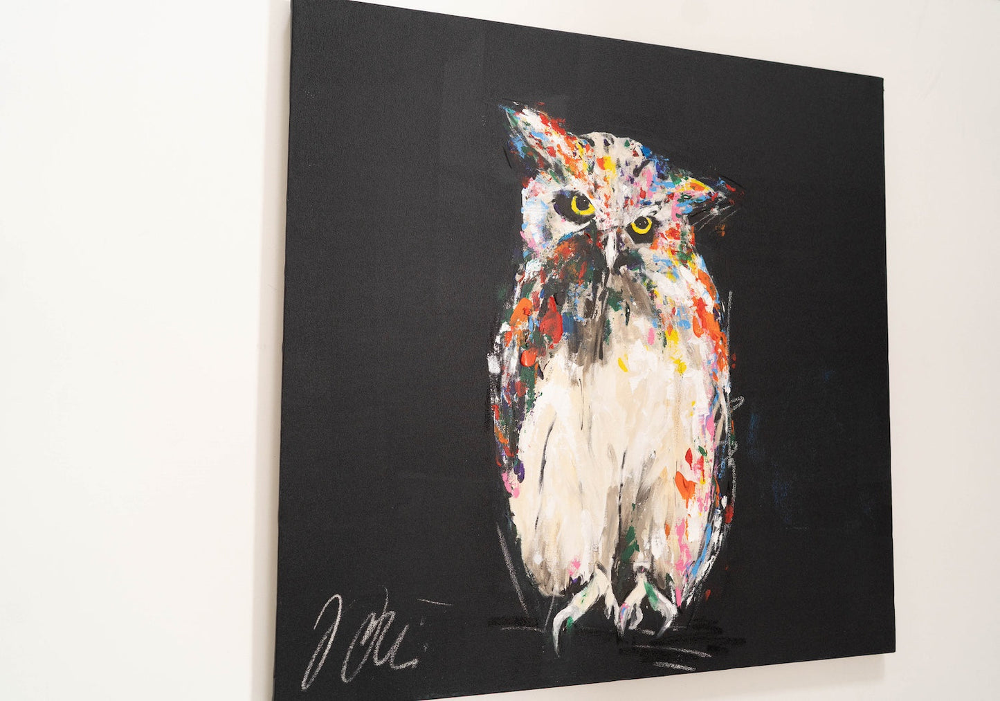 Owl contemporary painting art