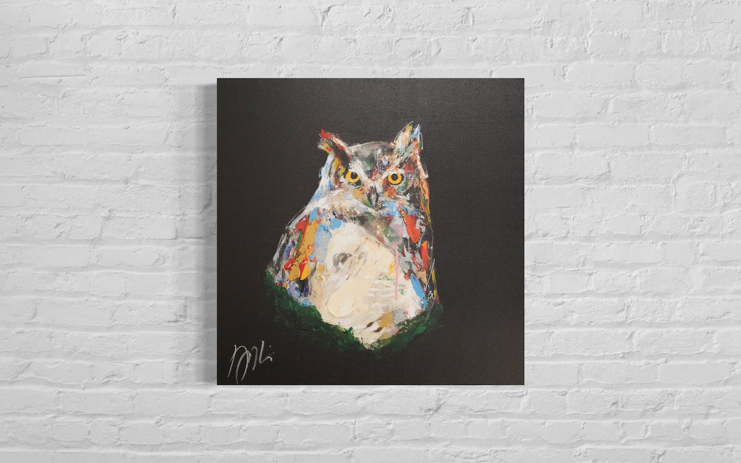 owl contemporary painting art