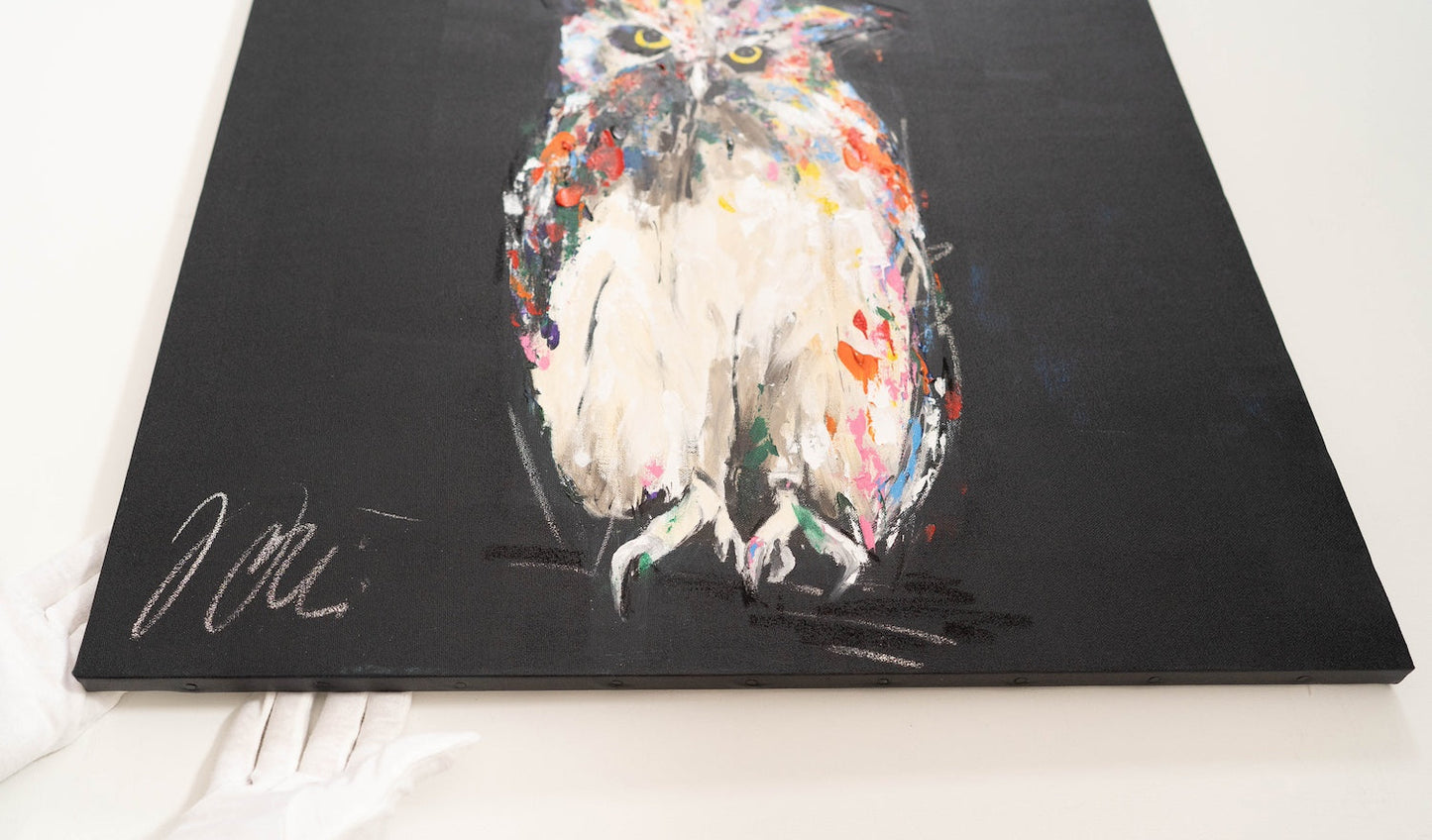 Owl contemporary painting art