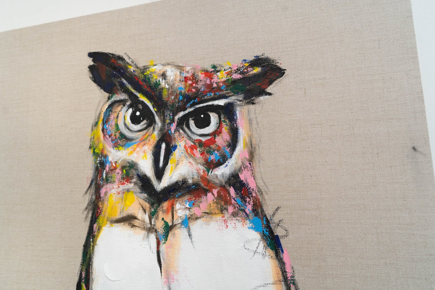 Owl contemporary painting art