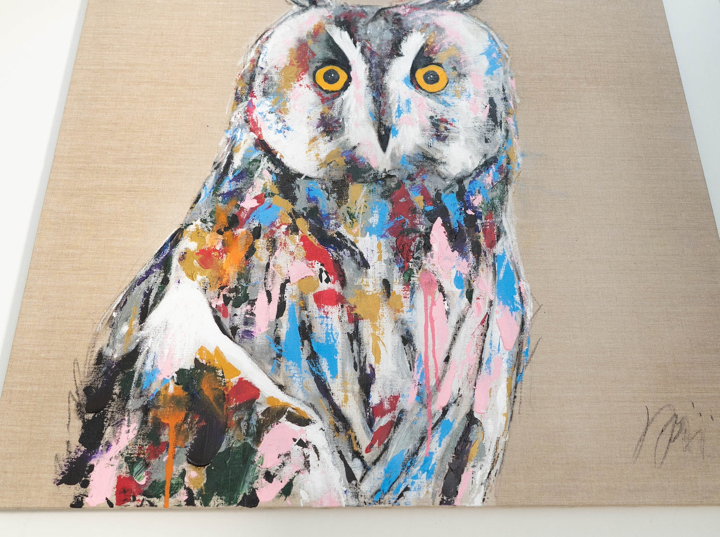 owl contemporary painting art