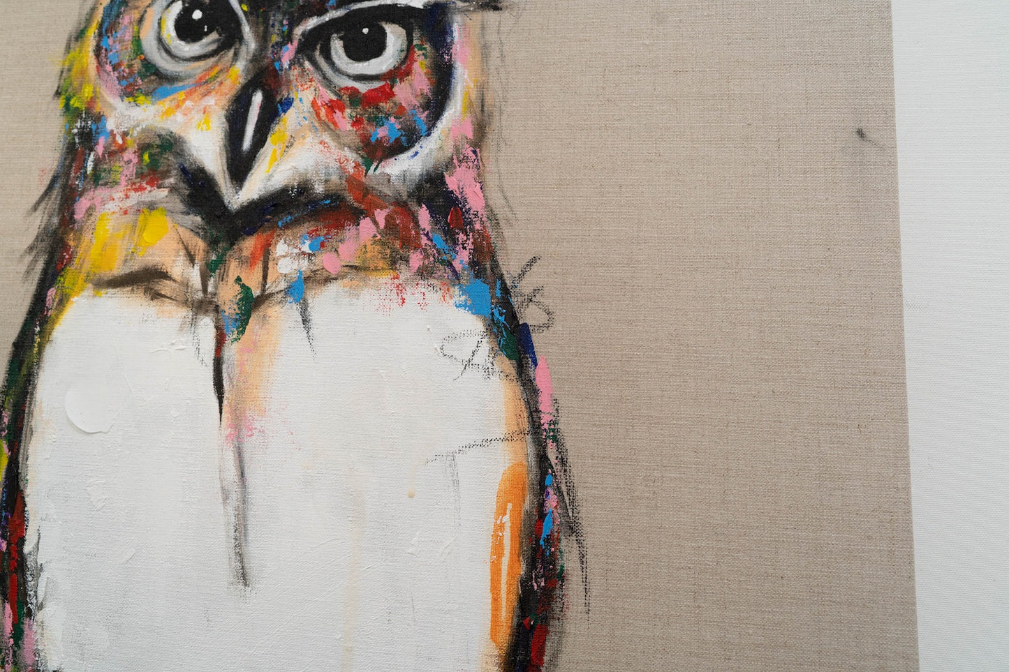 Owl contemporary painting art