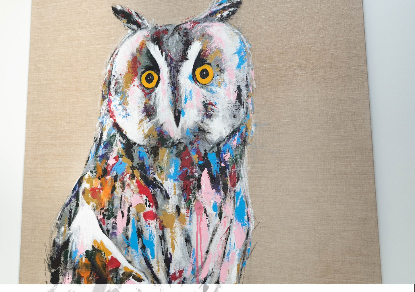 owl contemporary painting art