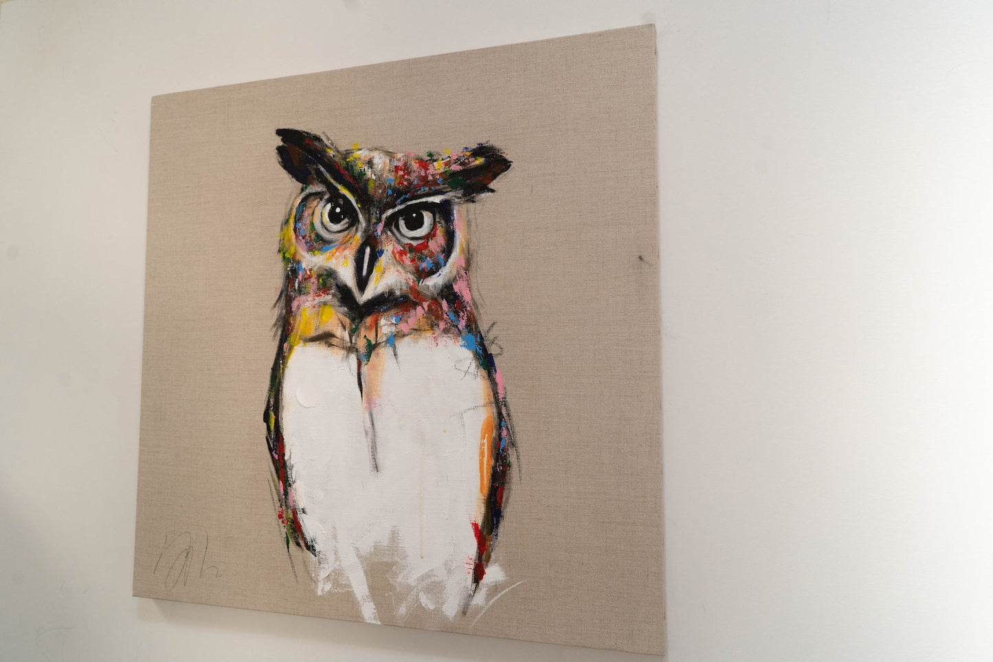 Owl contemporary painting art