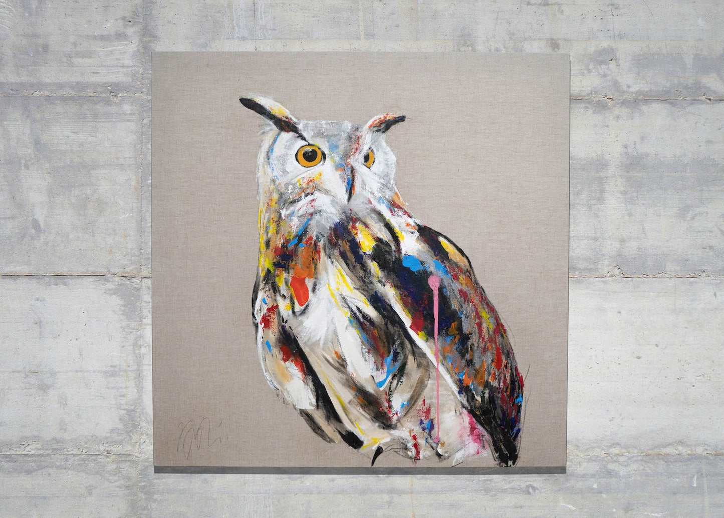 owl contemporary painting art