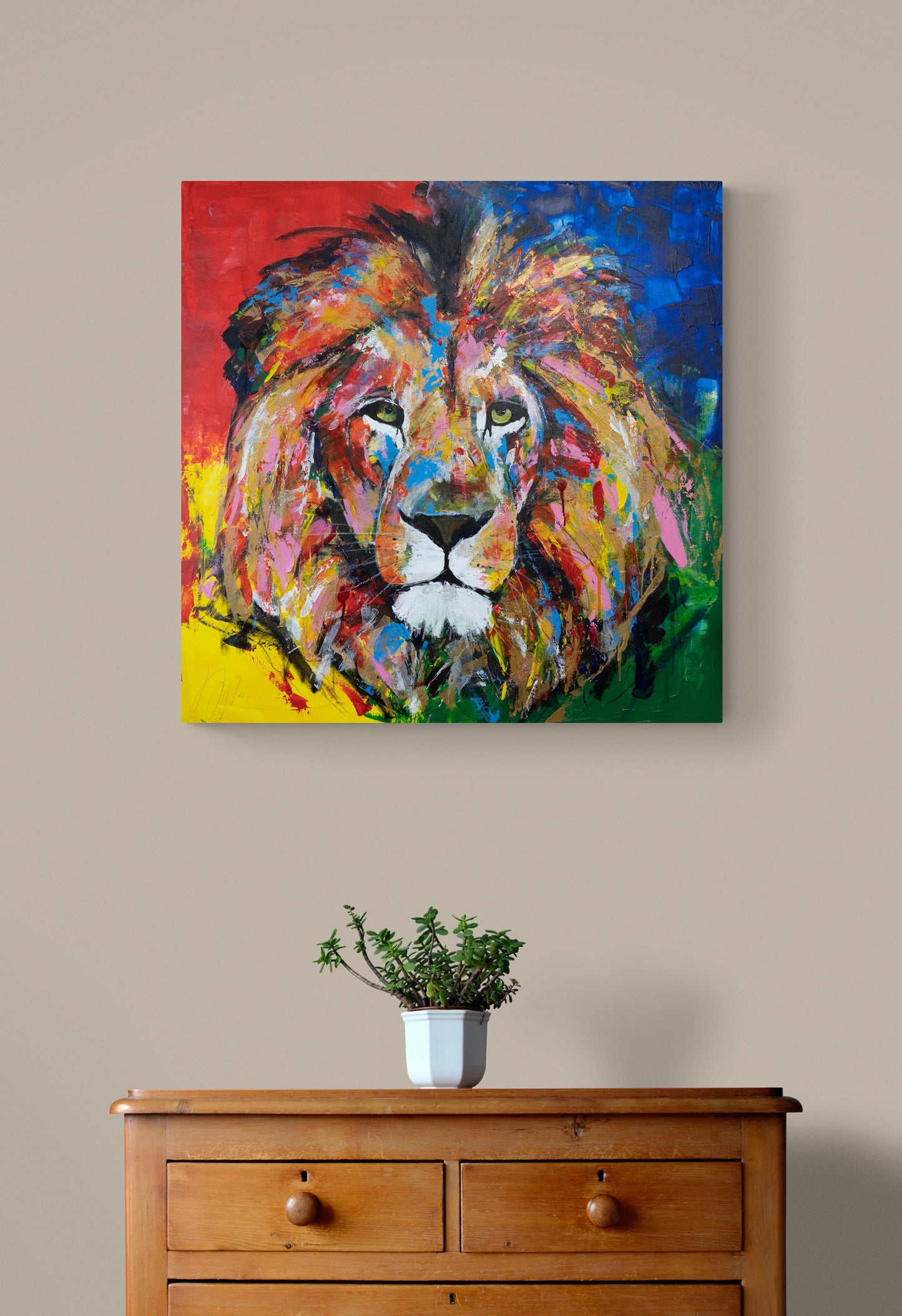 LION contemporary painting