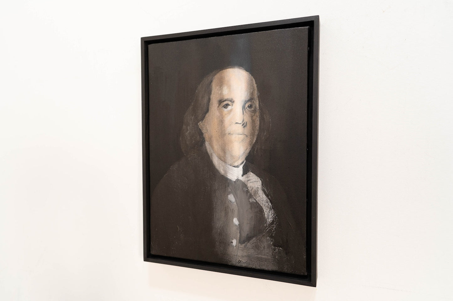 Portrait work UNTITLED (Benjamin Franklin) contemporary painting art