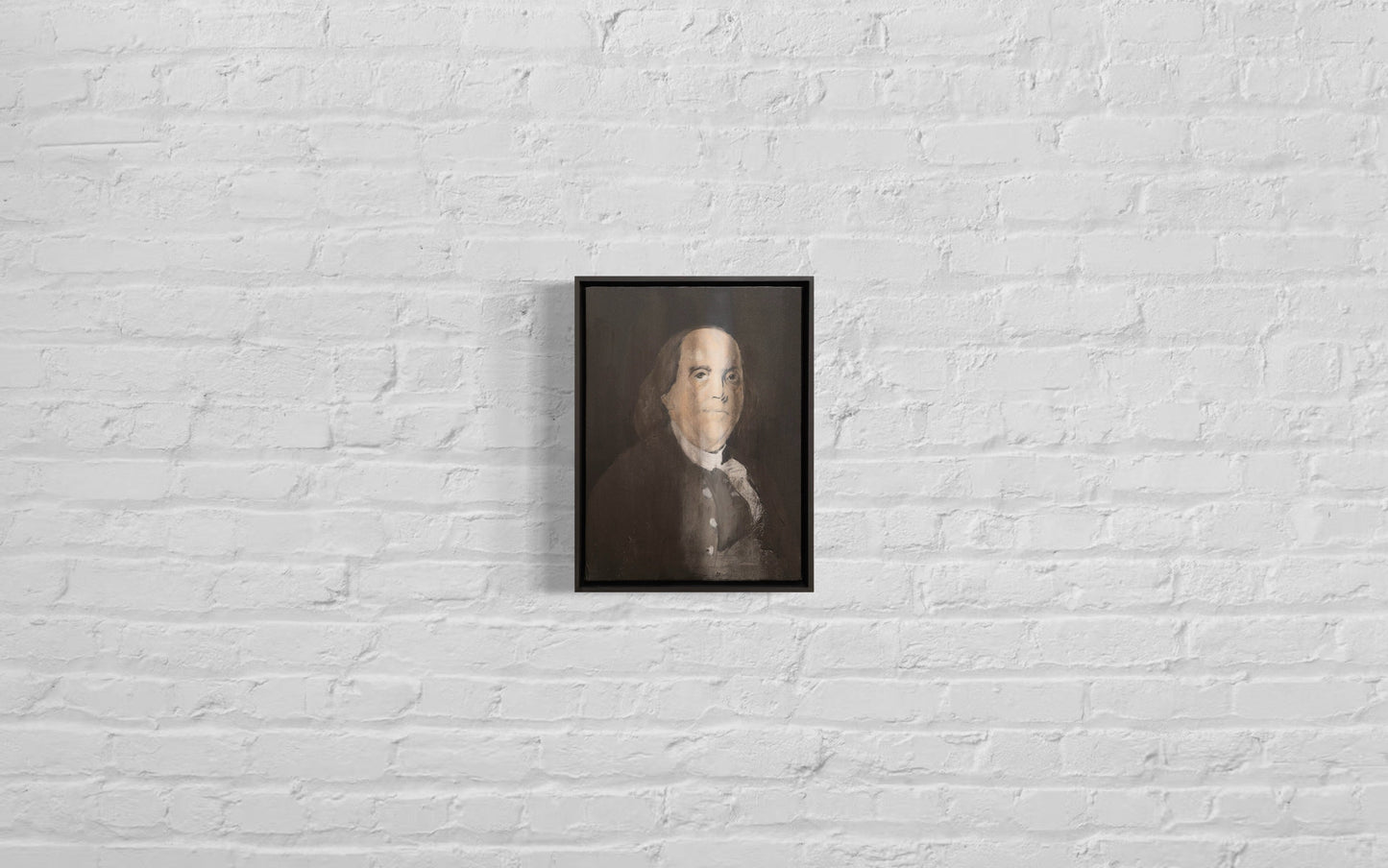 Portrait work UNTITLED (Benjamin Franklin) contemporary painting art