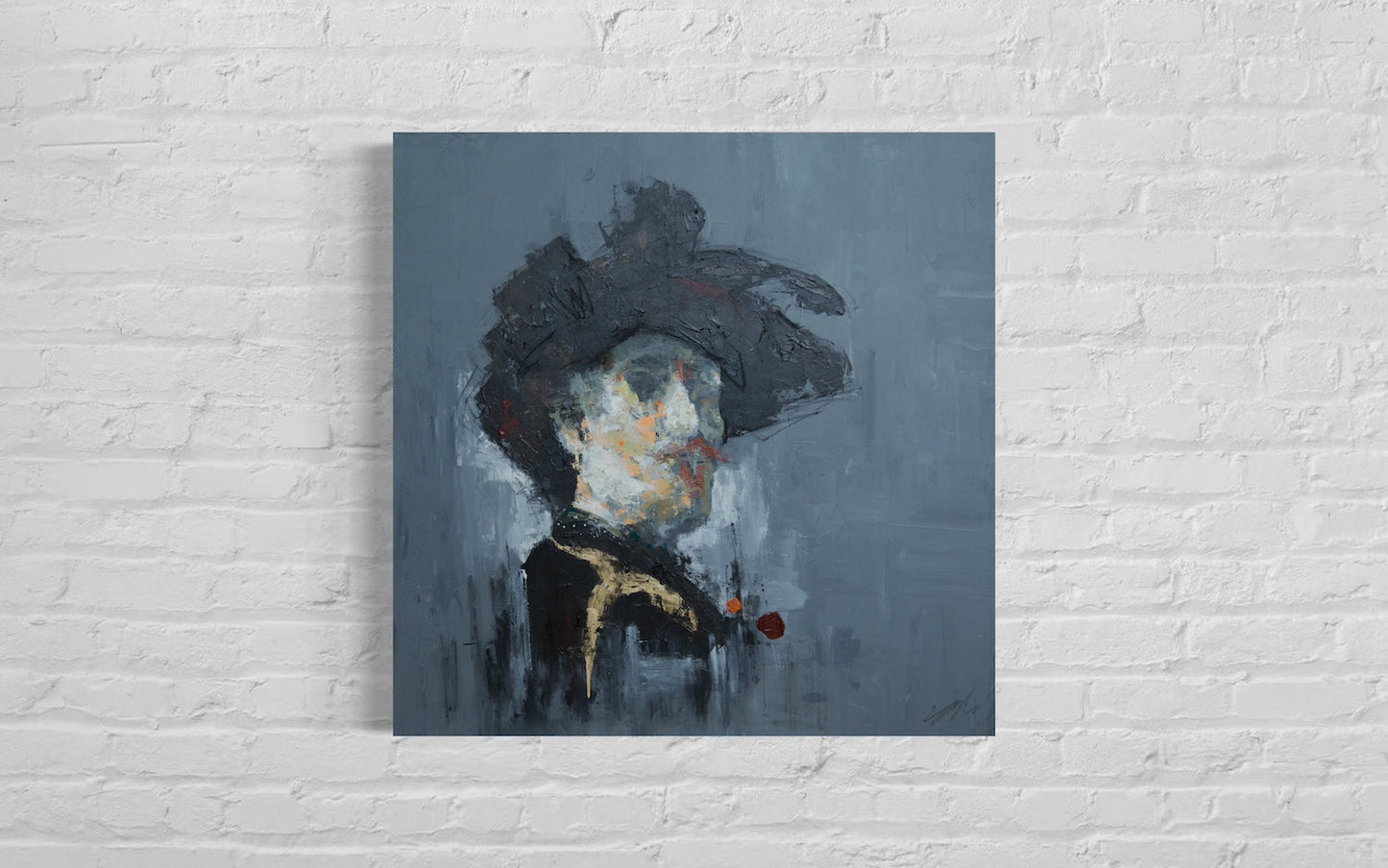 Portrait work untitled contemporary painting art