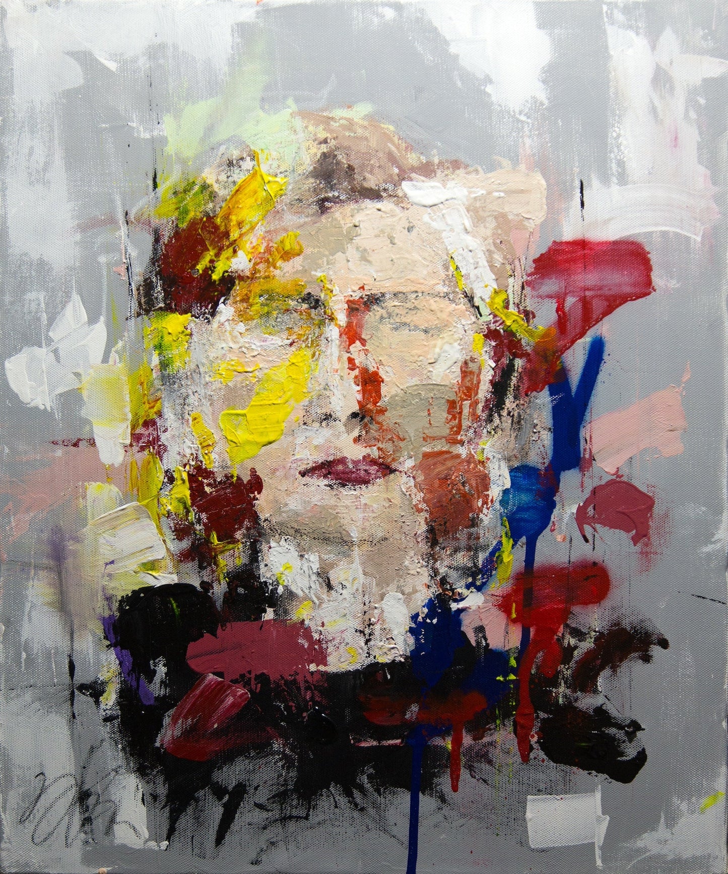 Portrait work UNTITLED (Hillary Clinton) contemporary painting art
