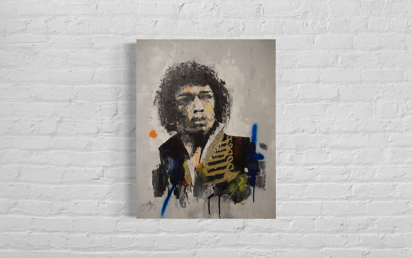 Portrait work UNTITLED (Jimi Hendrix) contemporary painting art