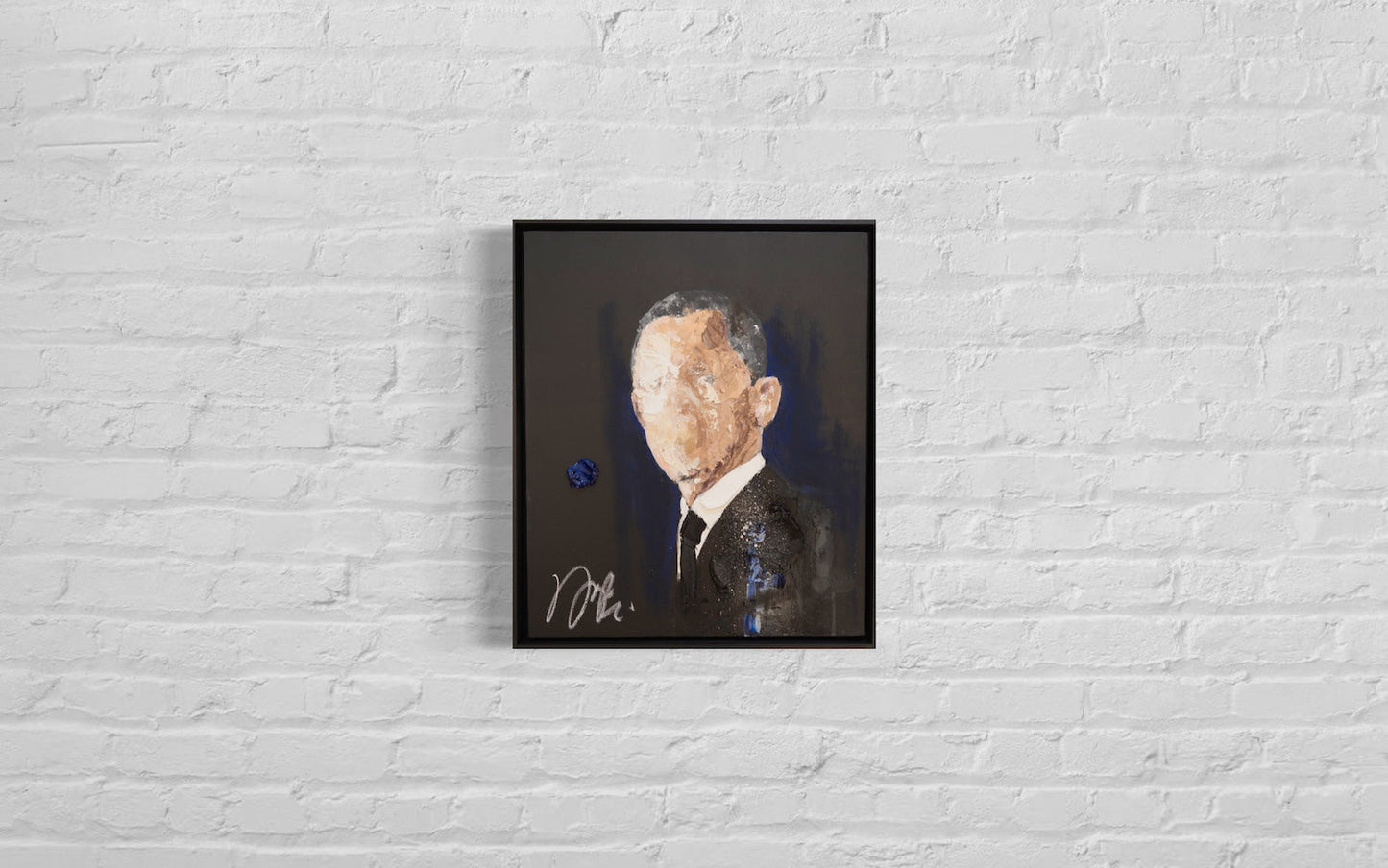 Portrait work UNTITLED (Obama) contemporary painting art