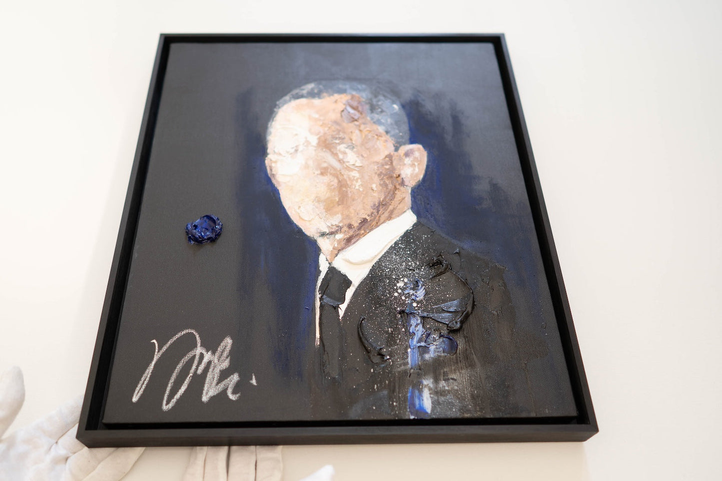 Portrait work UNTITLED (Obama) contemporary painting art
