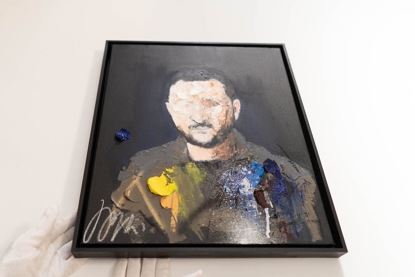 Portrait work UNTITLED (Zelensky) contemporary painting art