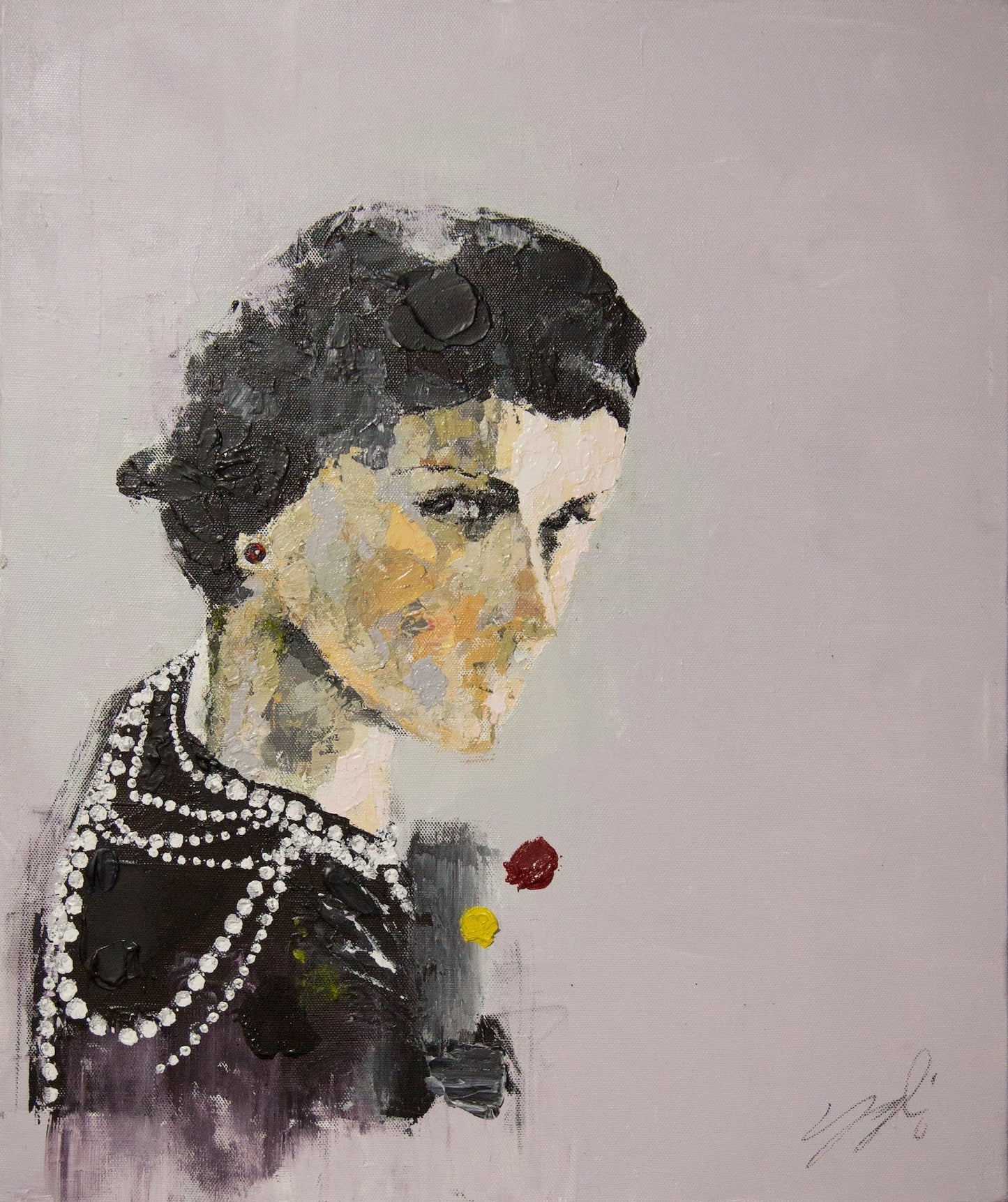 Portrait works untitled (Coco Chanel) contemporary painting art