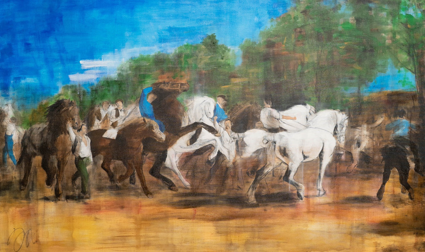 The Horse Fair contemporary after Rosa Bonheur contemporary painting art