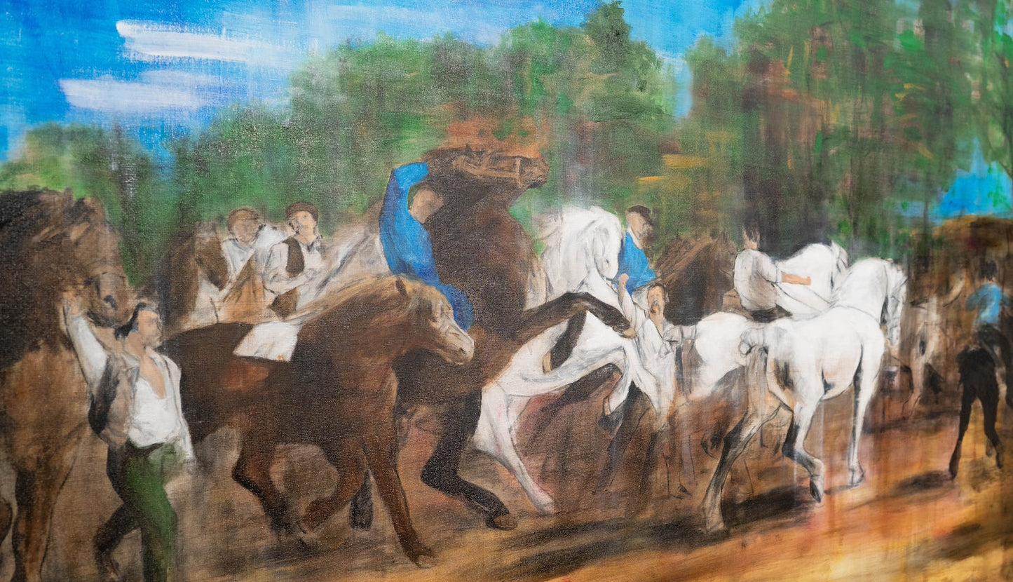 The Horse Fair contemporary after Rosa Bonheur contemporary painting art