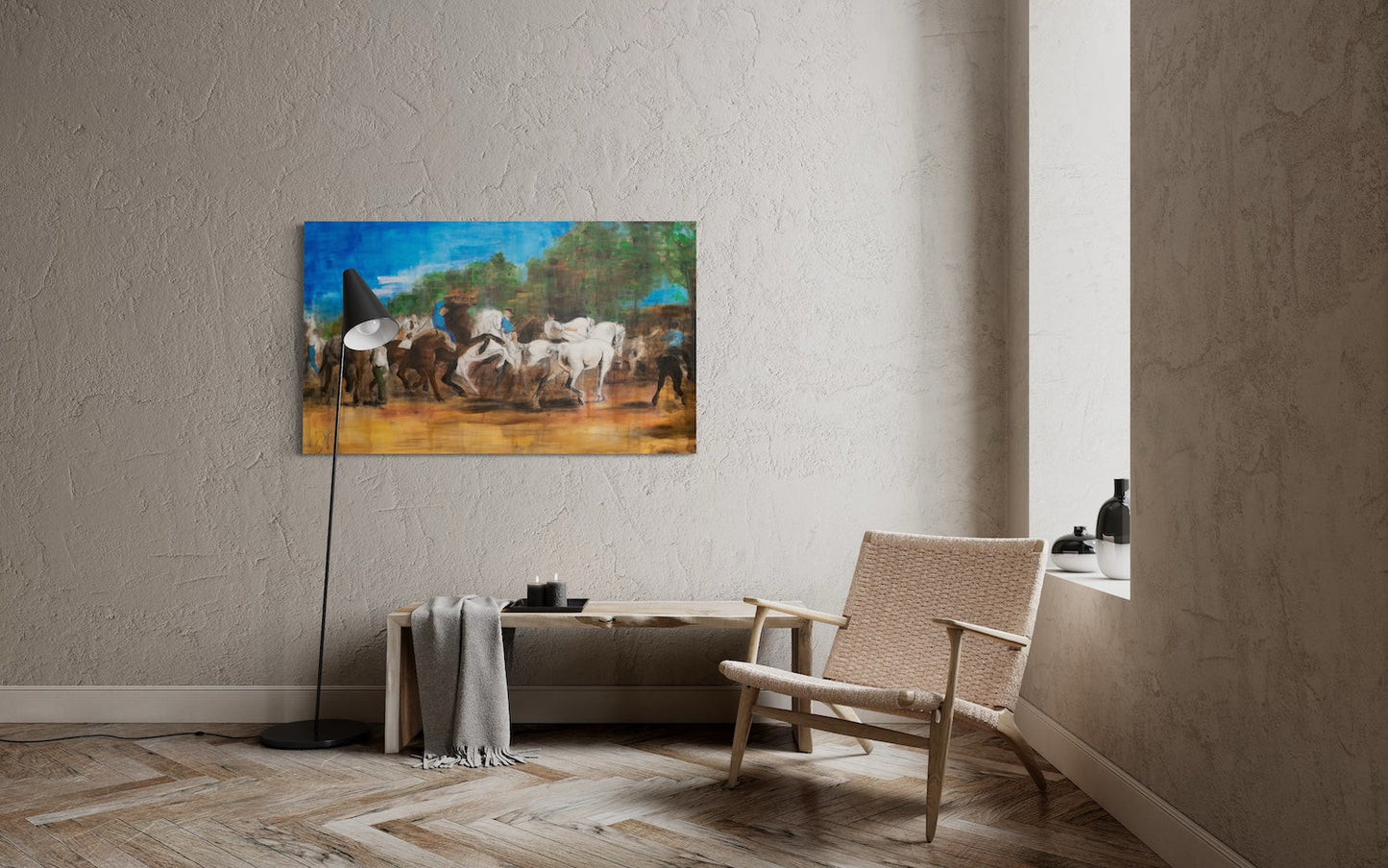 The Horse Fair contemporary after Rosa Bonheur contemporary painting art
