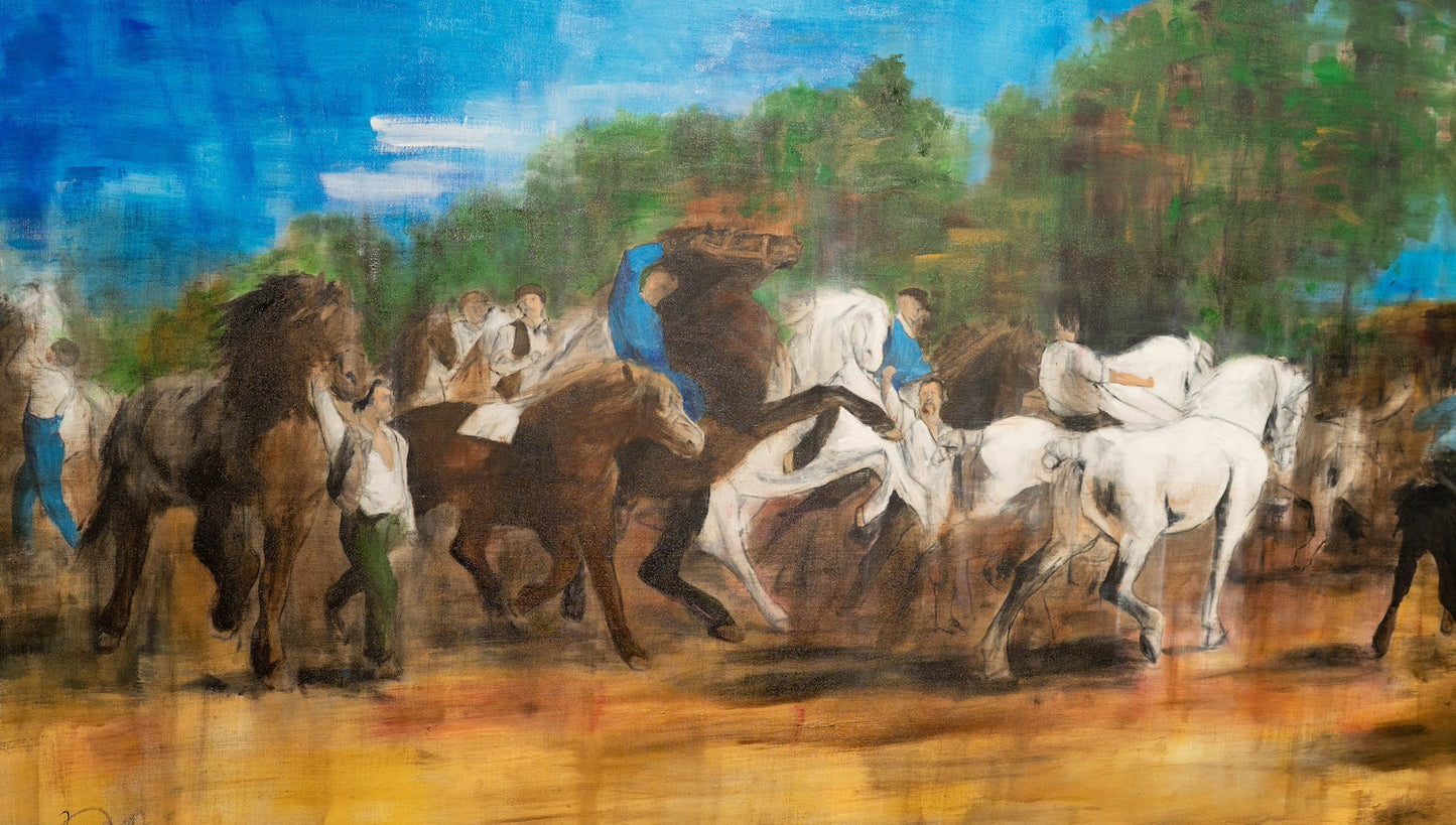 The Horse Fair contemporary after Rosa Bonheur contemporary painting art