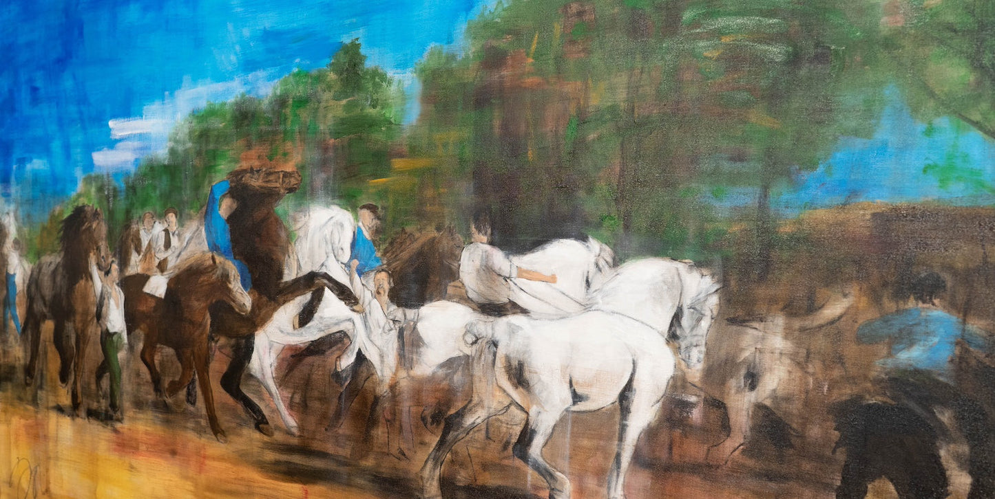 The Horse Fair contemporary after Rosa Bonheur contemporary painting art