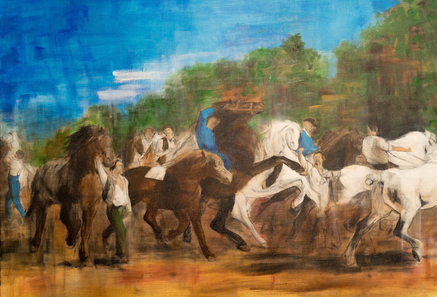 The Horse Fair contemporary after Rosa Bonheur contemporary painting art