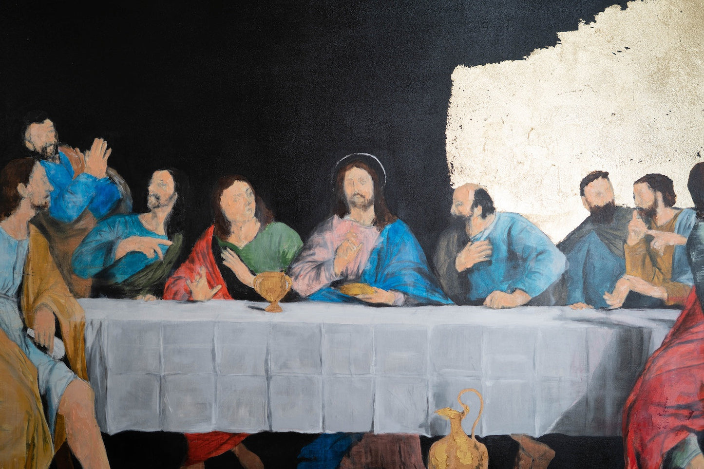 The last supper contemporary. contemporary painting art