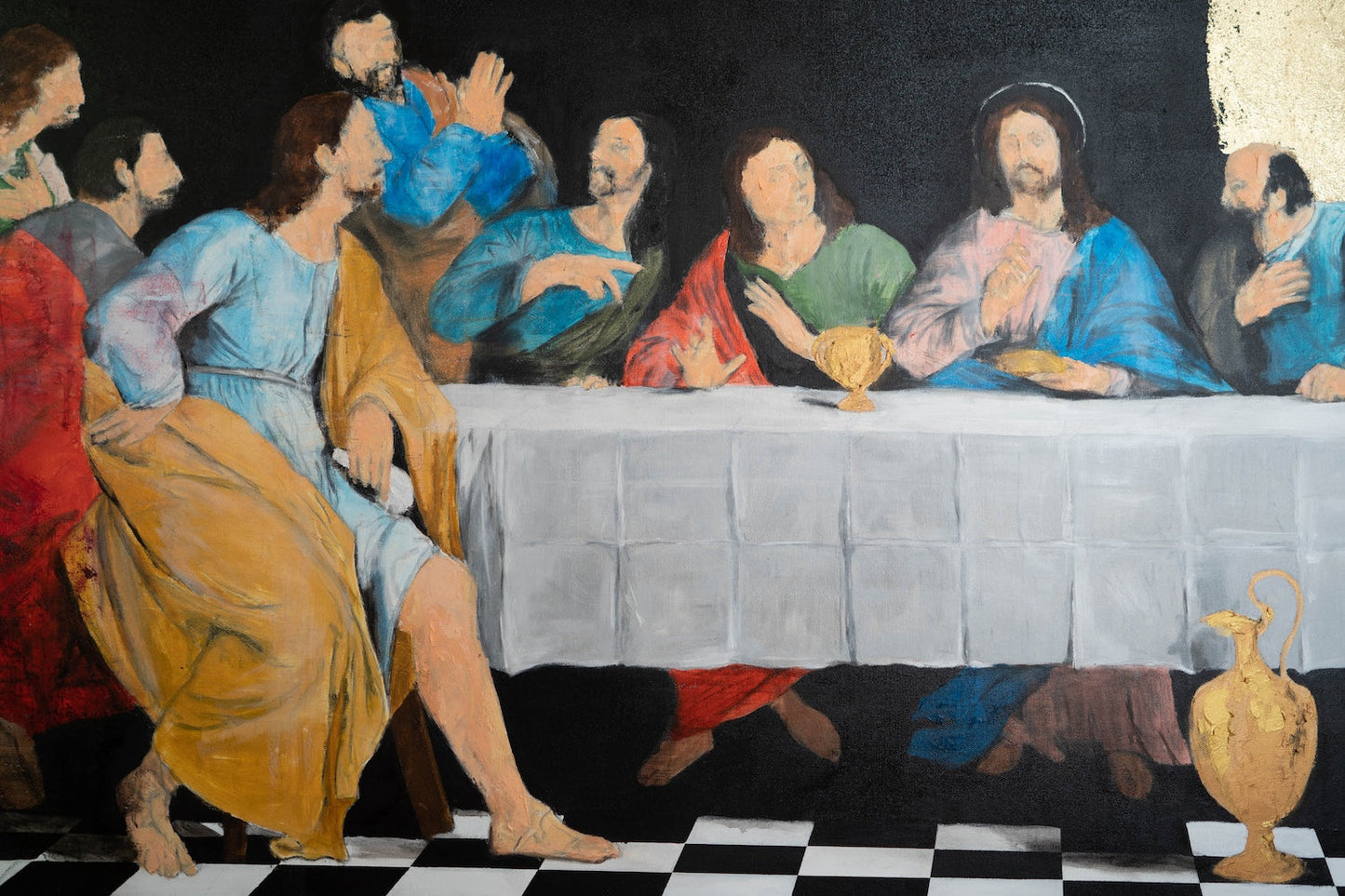 The last supper contemporary. contemporary painting art