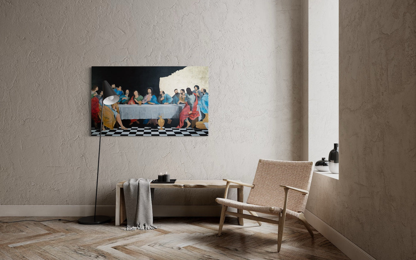 The last supper contemporary. contemporary painting art
