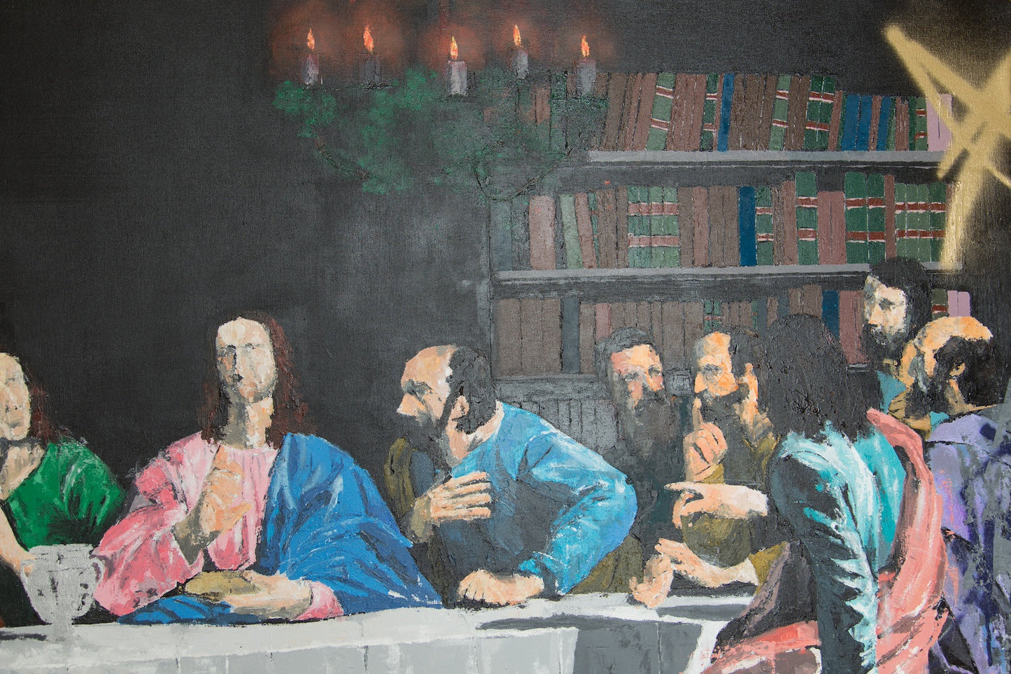 The last supper contemporary. contemporary painting art