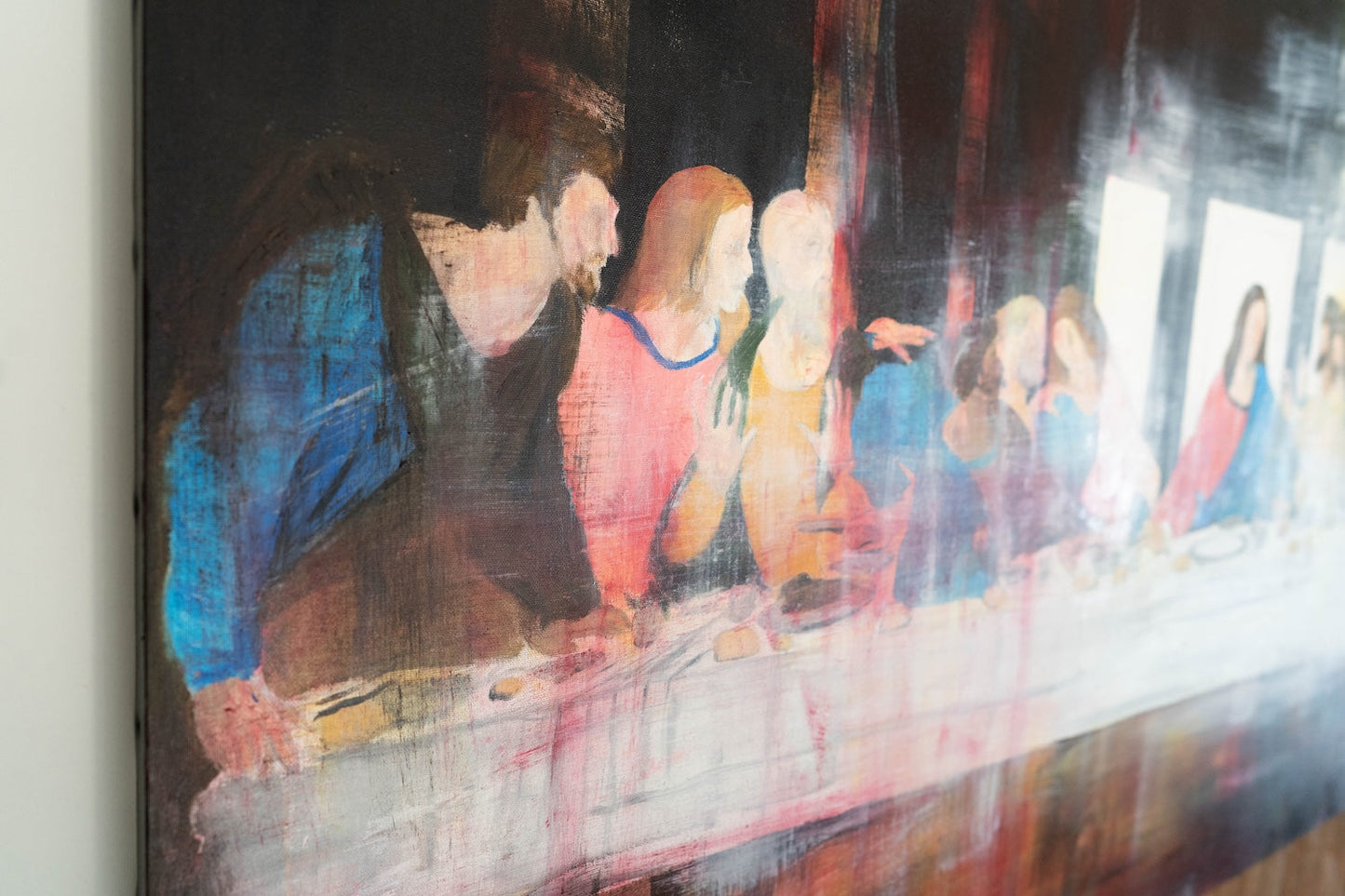The last supper contemporary. contemporary painting art