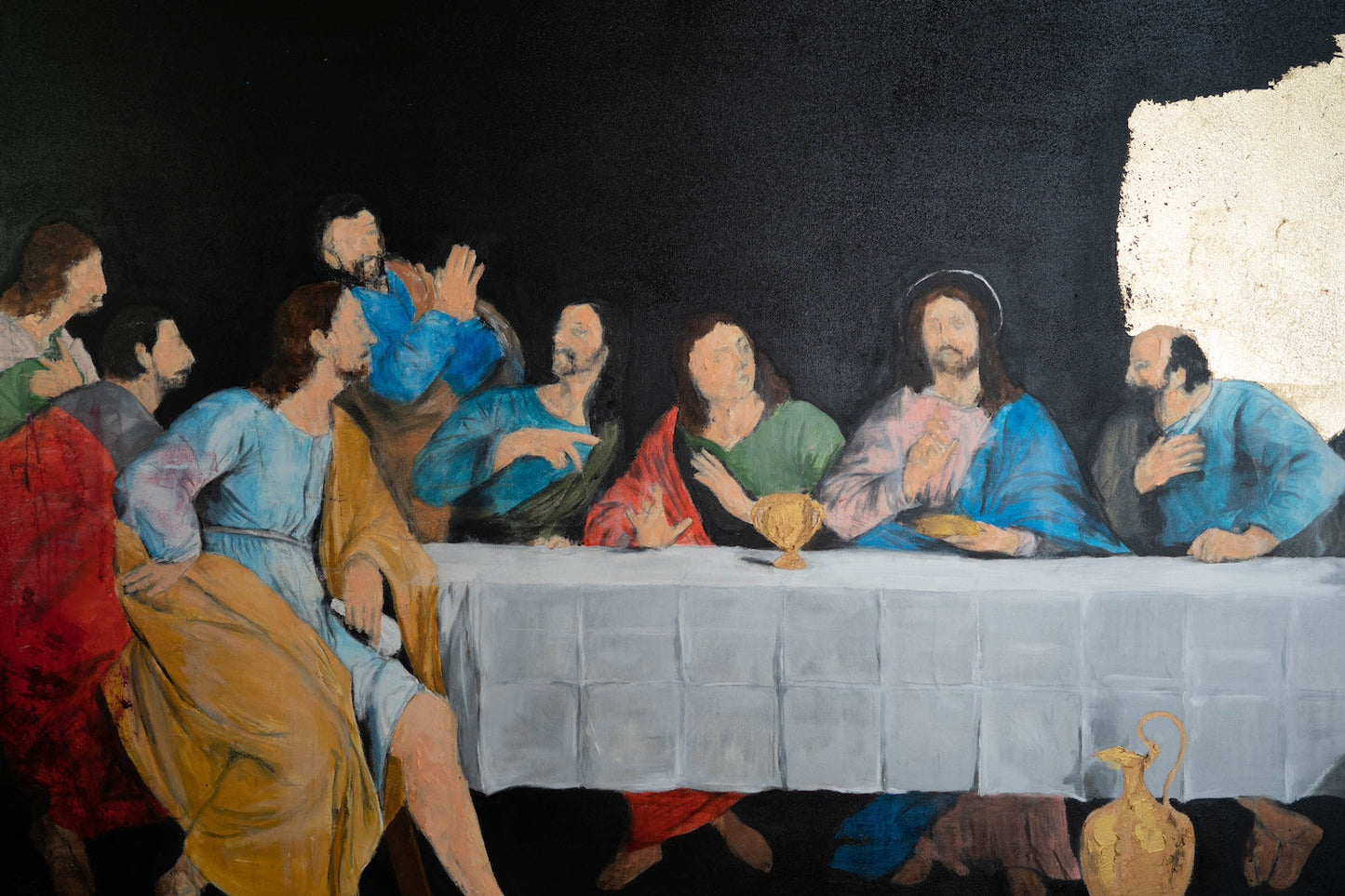 The last supper contemporary. contemporary painting art