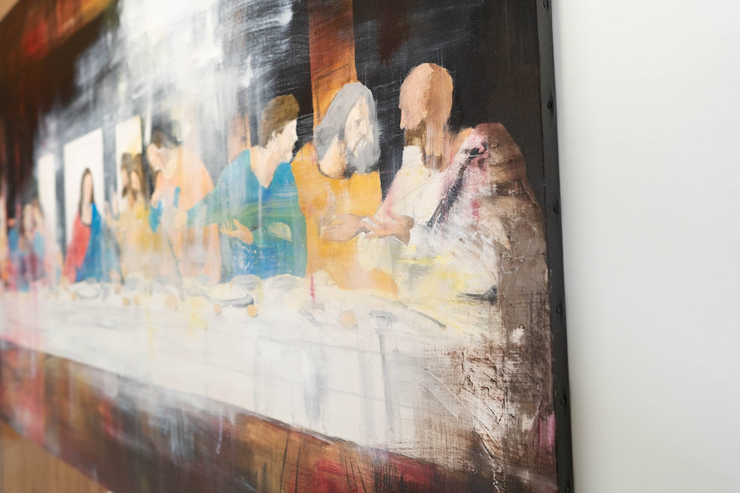 The last supper contemporary. contemporary painting art