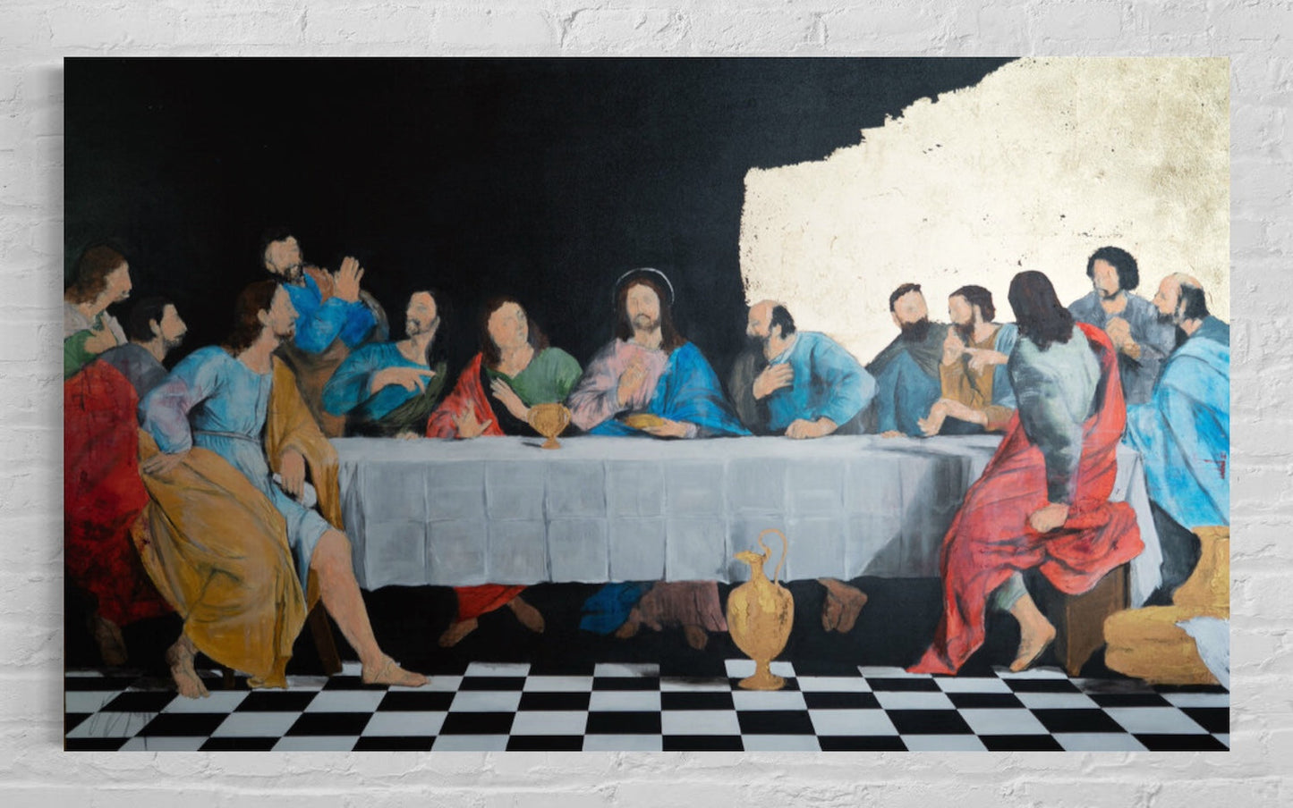 The last supper contemporary. contemporary painting art