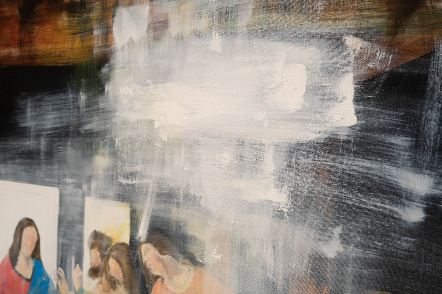 The last supper contemporary. contemporary painting art