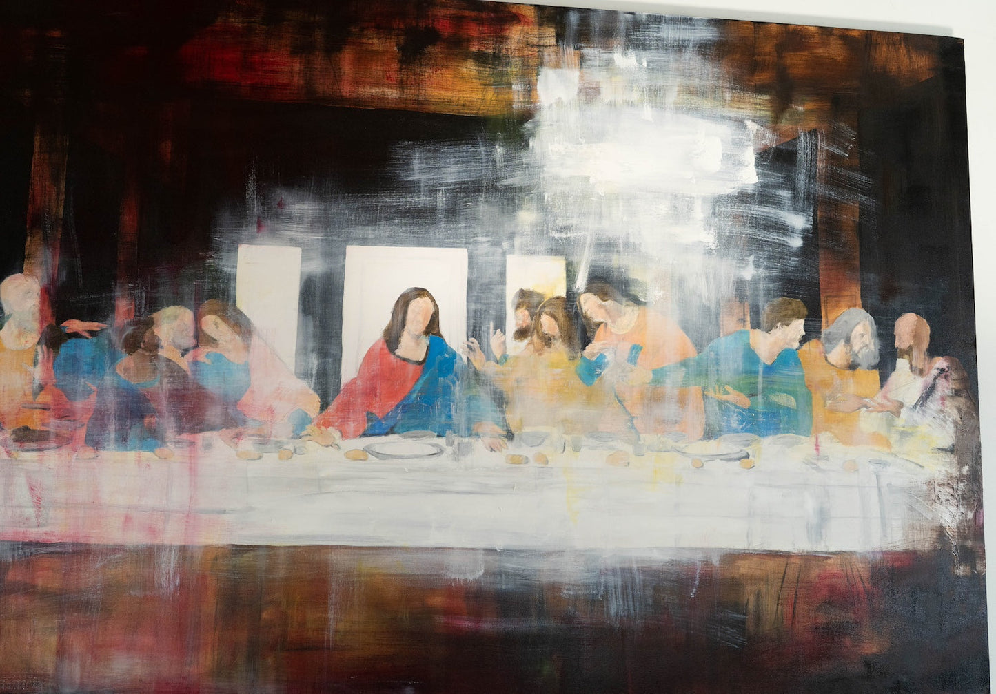 The last supper contemporary. contemporary painting art