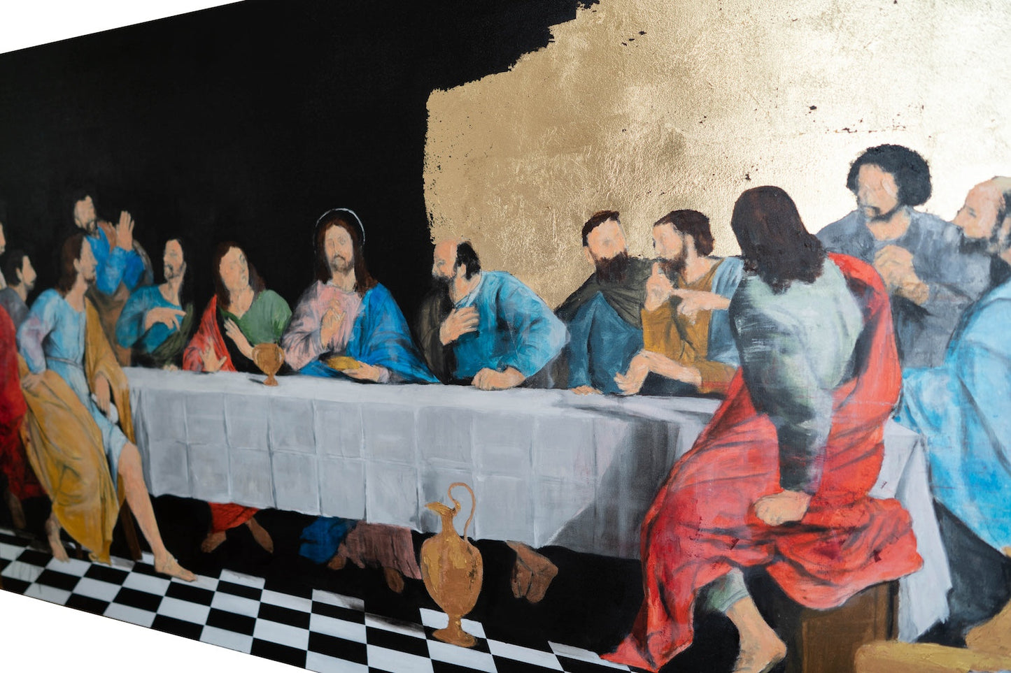 The last supper contemporary. contemporary painting art