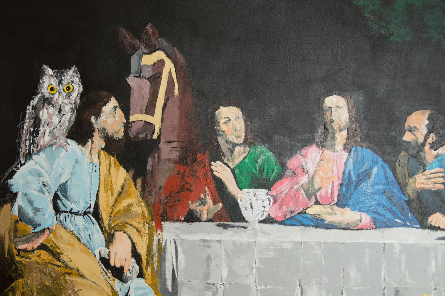 The last supper contemporary. contemporary painting art