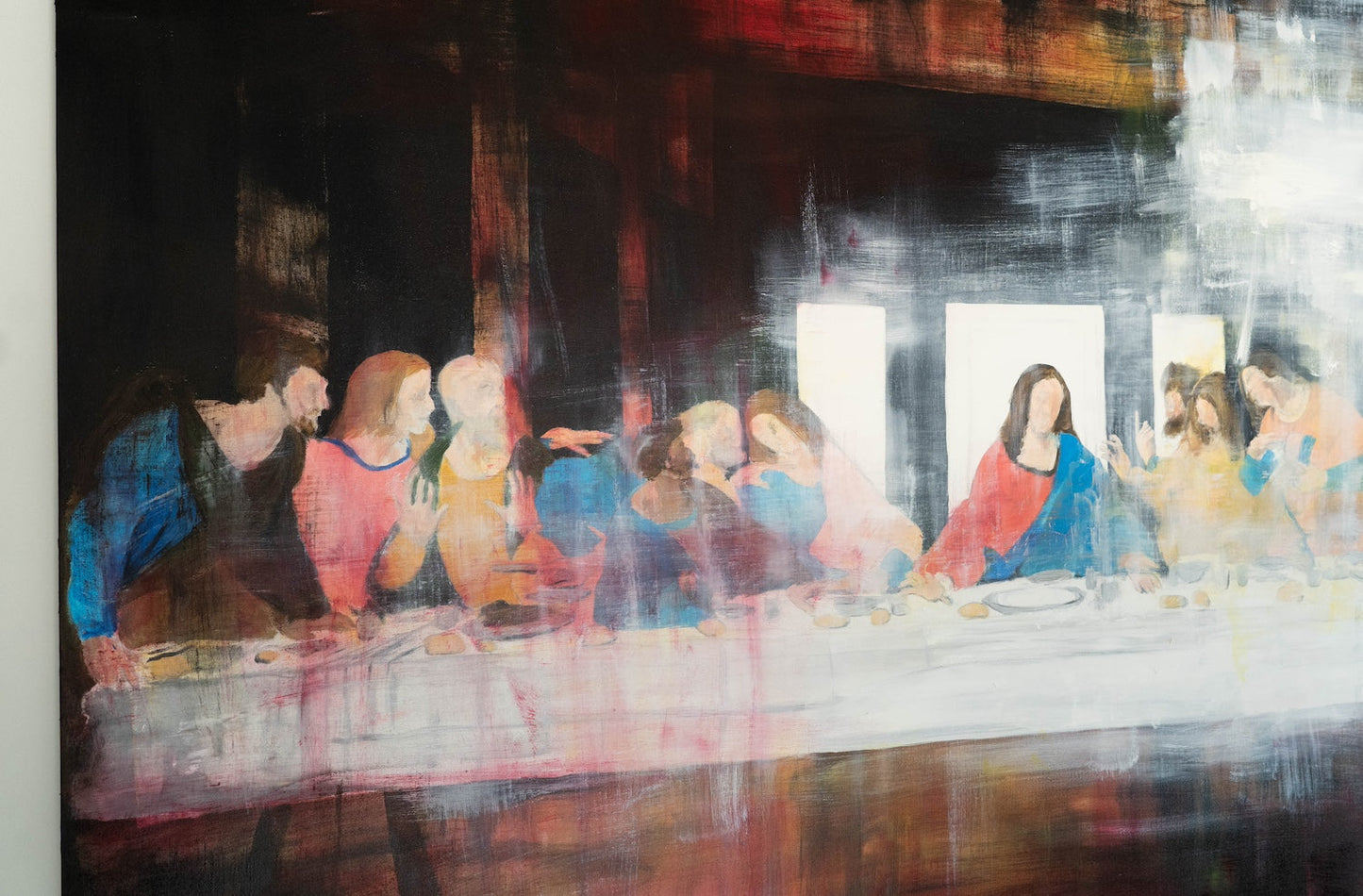 The last supper contemporary. contemporary painting art
