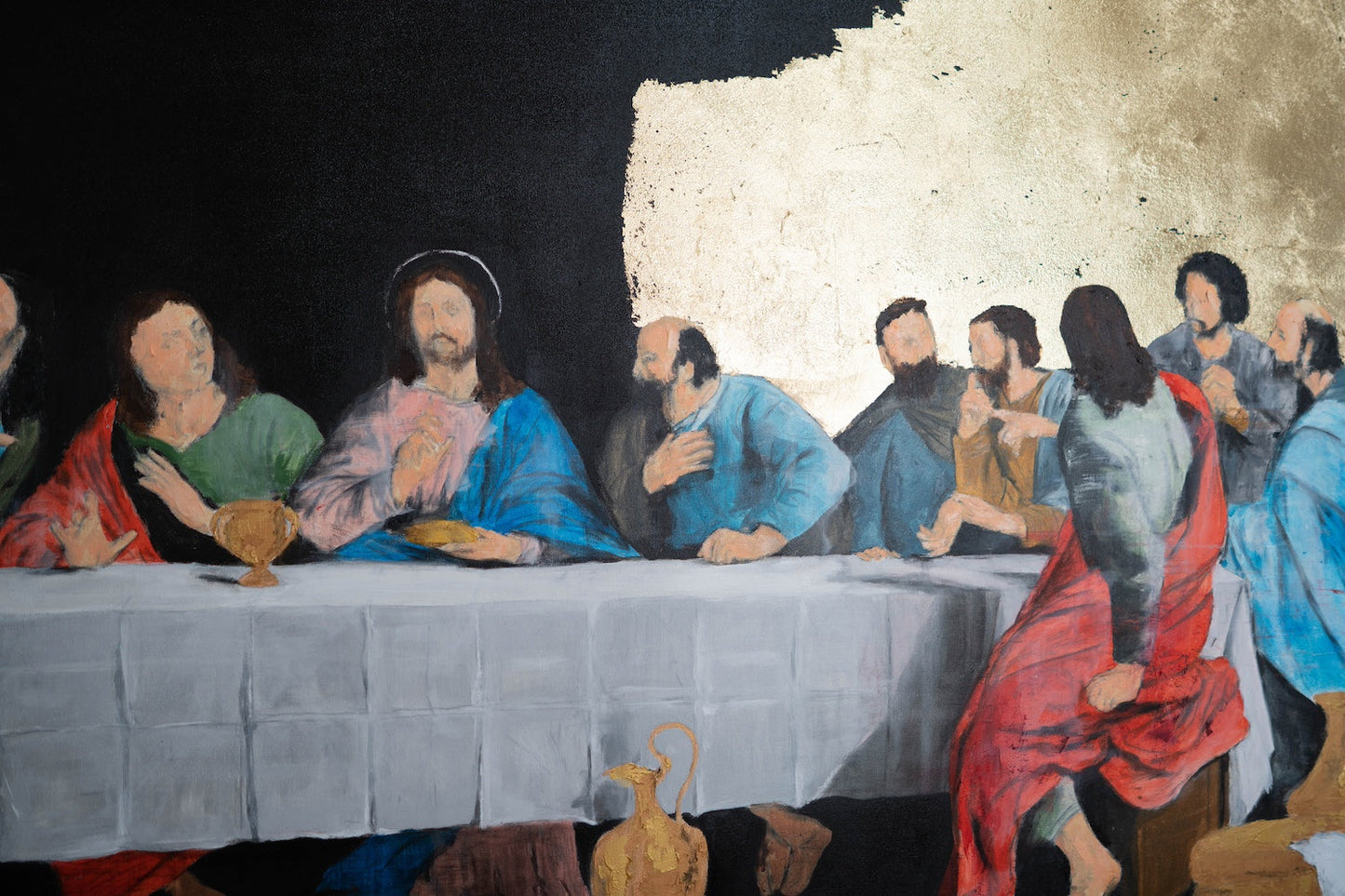 The last supper contemporary. contemporary painting art