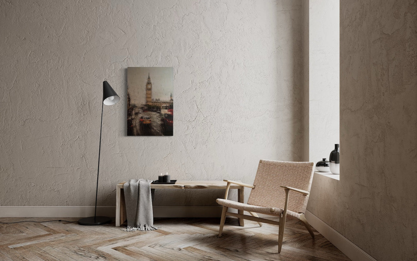 The Rain London contemporary painting art