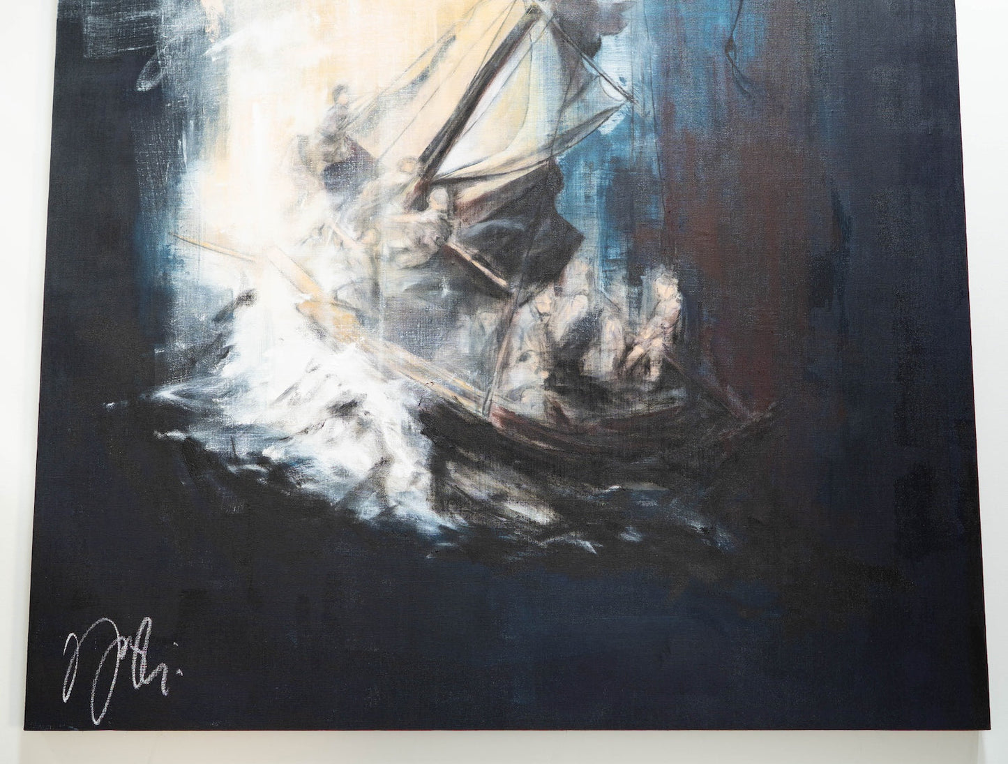 The Storm on the Sea of Galilee after Rembrandt contemporary painting art