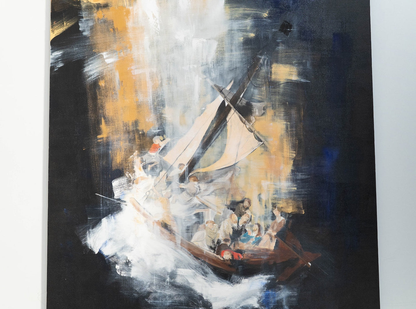 The Storm on the Sea of Galilee after Rembrandt contemporary painting art