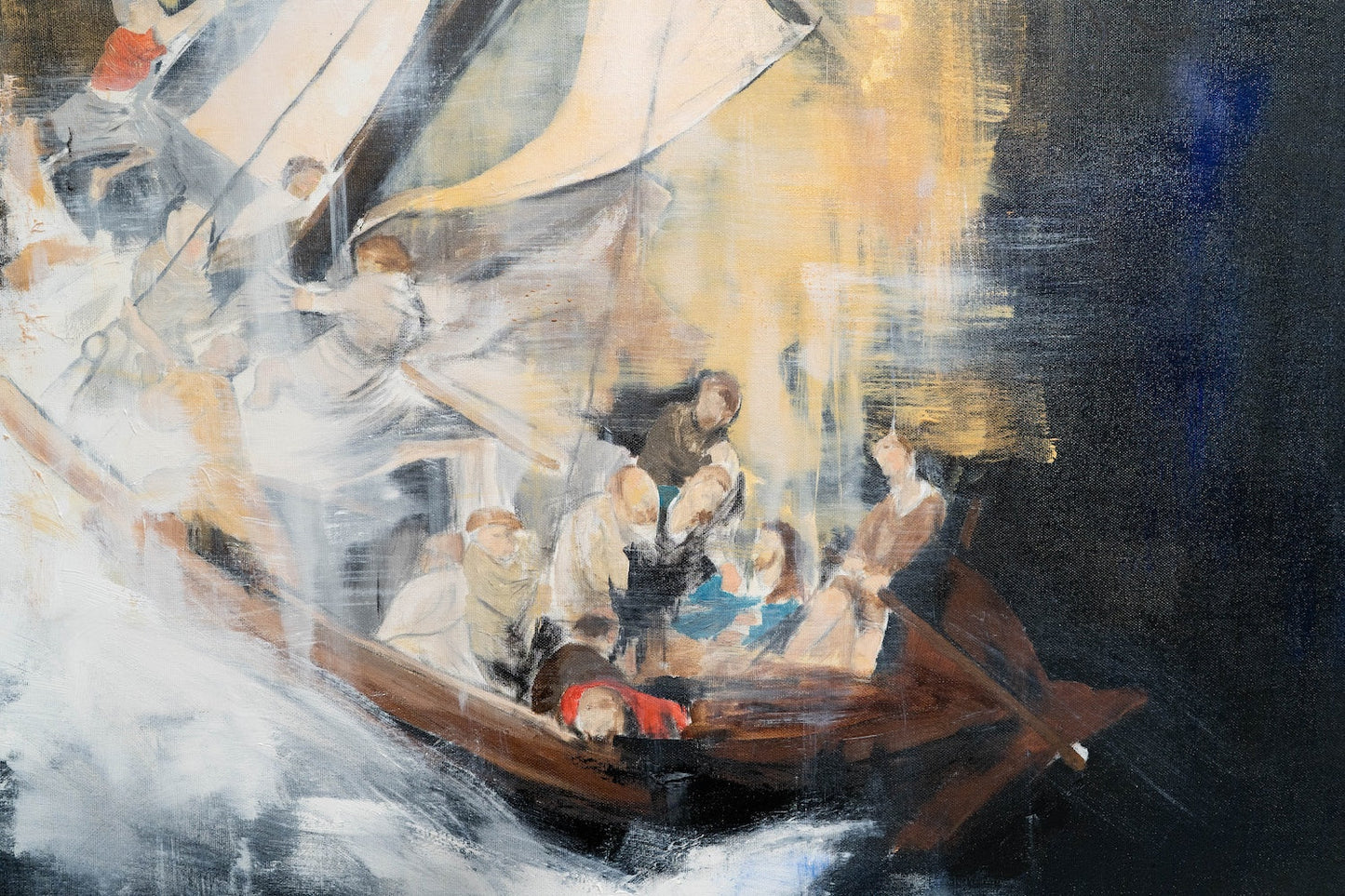 The Storm on the Sea of Galilee after Rembrandt contemporary painting art