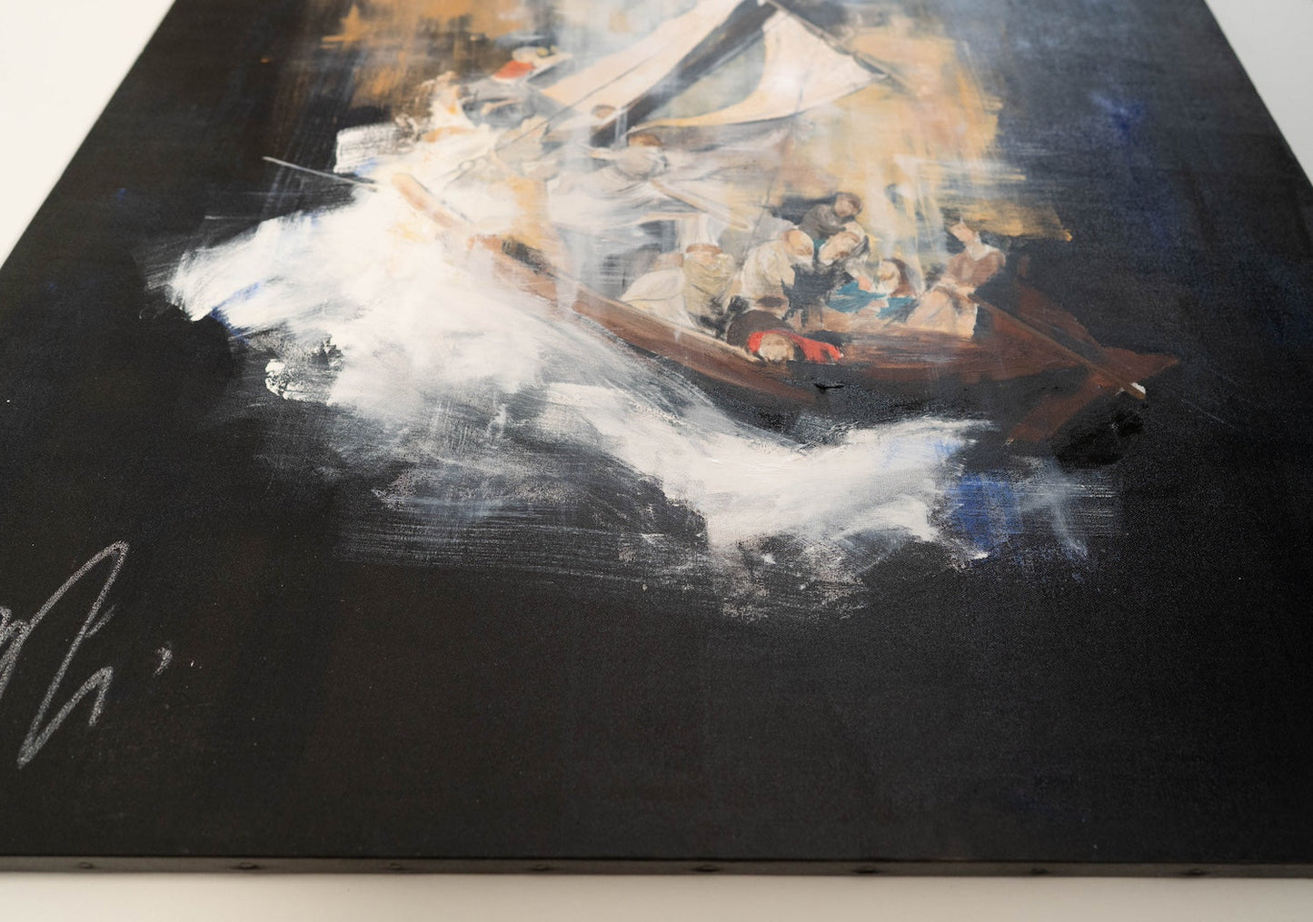 The Storm on the Sea of Galilee after Rembrandt contemporary painting art