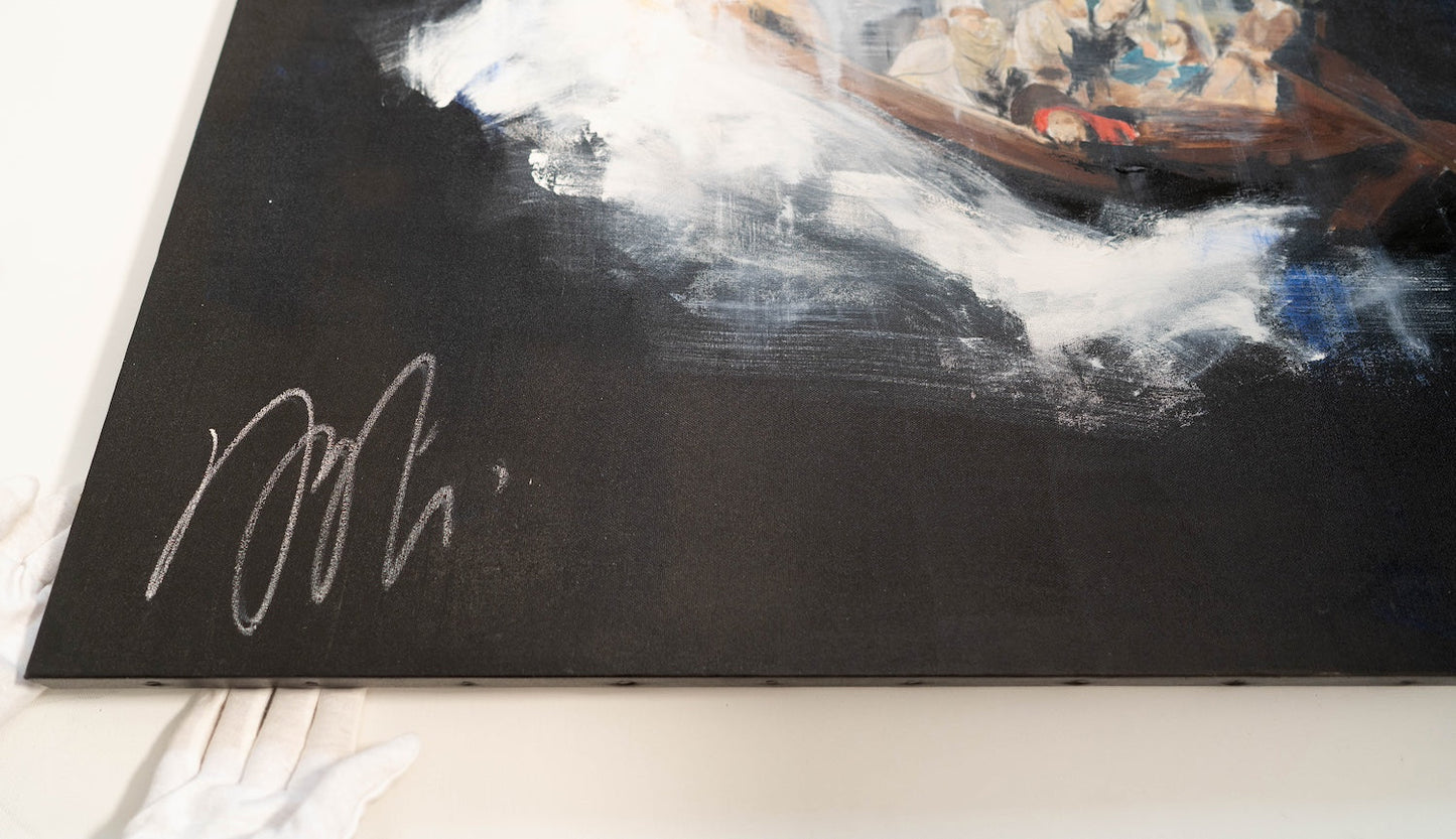 The Storm on the Sea of Galilee after Rembrandt contemporary painting art