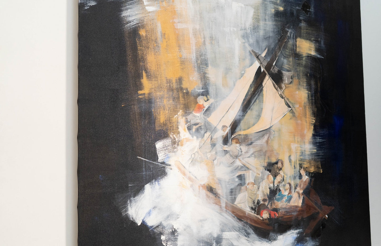 The Storm on the Sea of Galilee after Rembrandt contemporary painting art