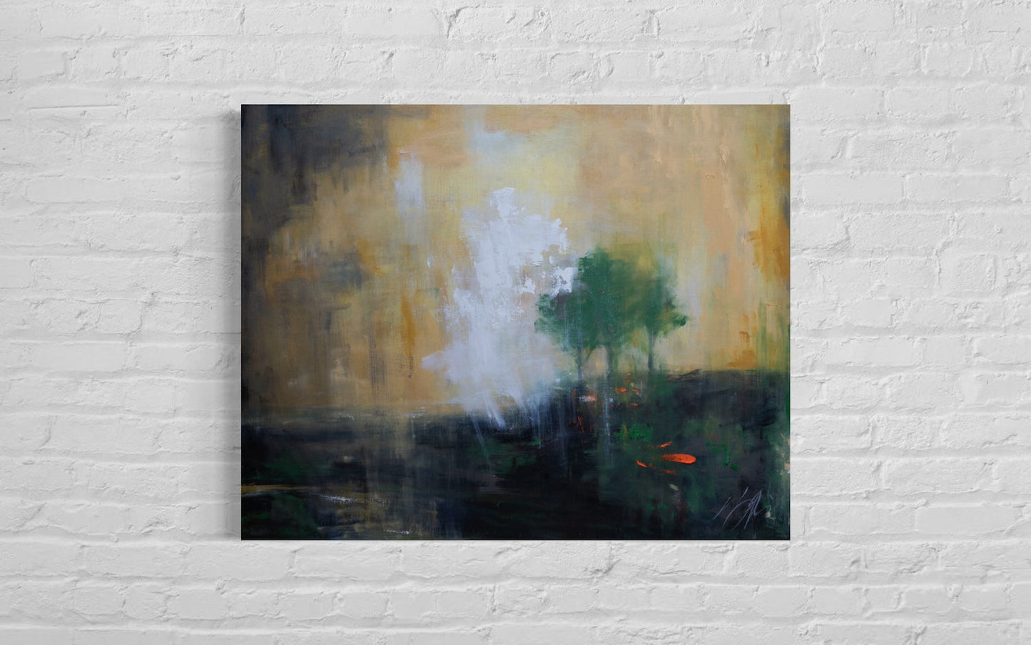 ’The Three Trees contemporary’ after Rembrandt contemporary painting art